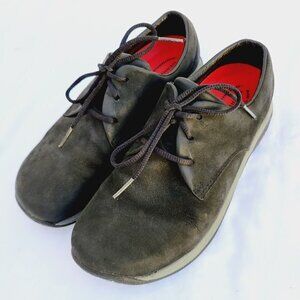 Merrell Black Leather Suede Jungle Oxford Lace-up Shoe - Women's 7